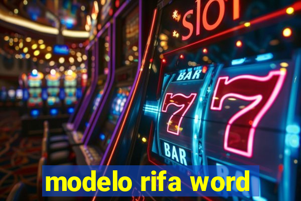 modelo rifa word