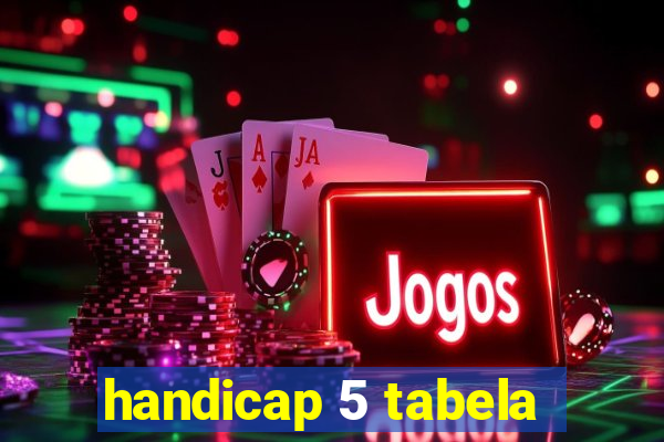 handicap 5 tabela