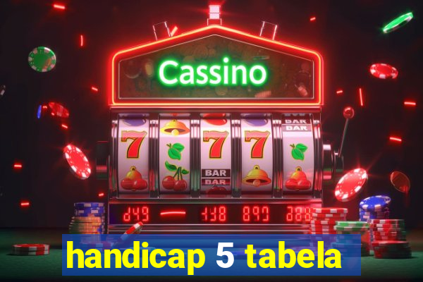 handicap 5 tabela