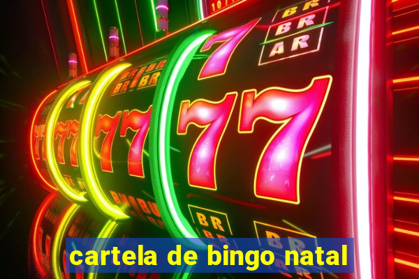 cartela de bingo natal