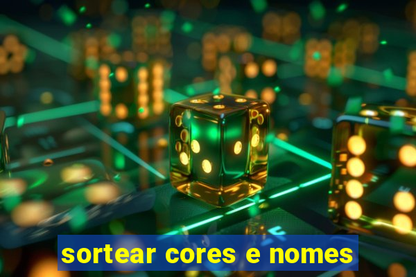 sortear cores e nomes