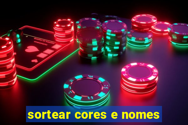 sortear cores e nomes