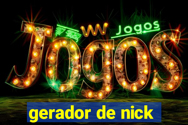 gerador de nick