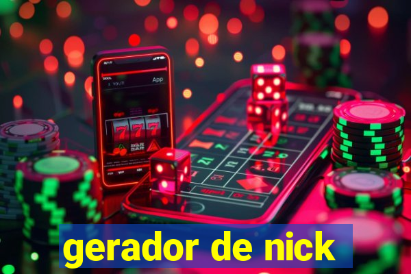 gerador de nick