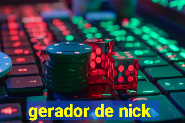 gerador de nick