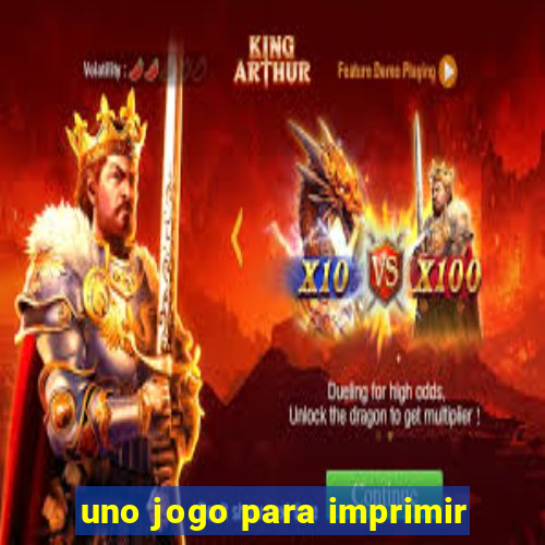 uno jogo para imprimir