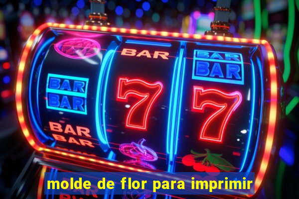 molde de flor para imprimir