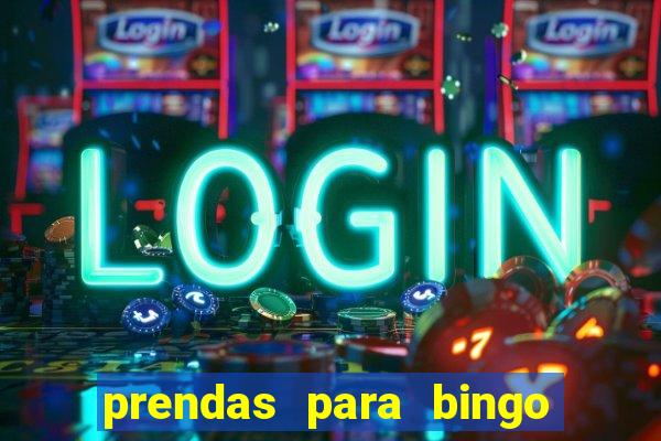 prendas para bingo de natal