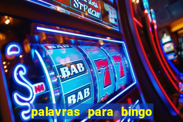 palavras para bingo de cha de lingerie