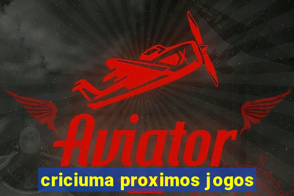 criciuma proximos jogos