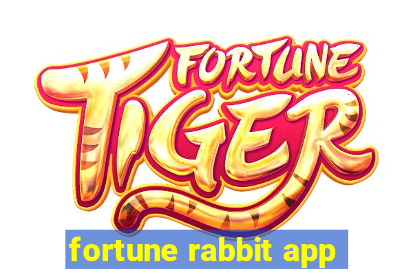 fortune rabbit app