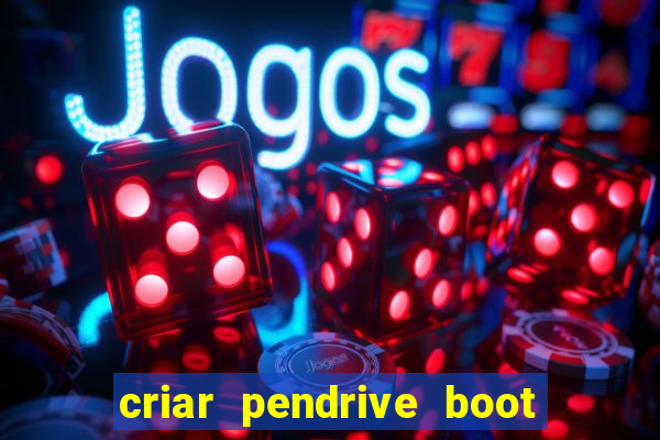 criar pendrive boot windows 10