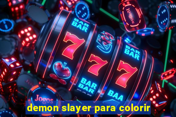 demon slayer para colorir