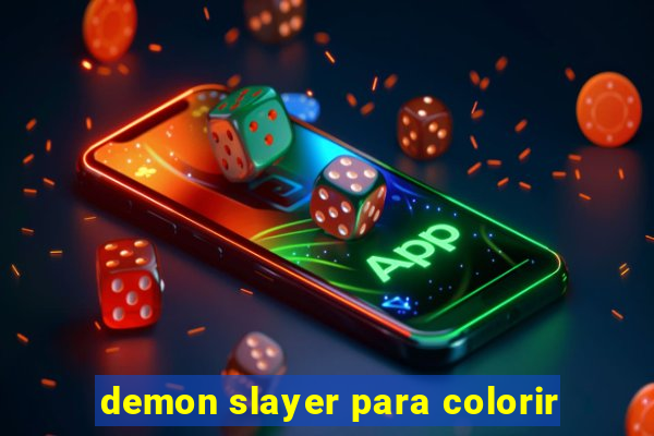 demon slayer para colorir