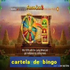 cartela de bingo cha de panela