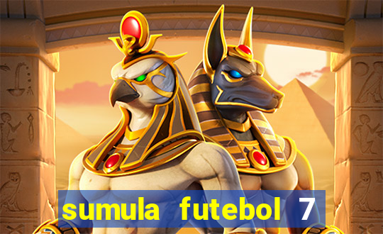 sumula futebol 7 society excel