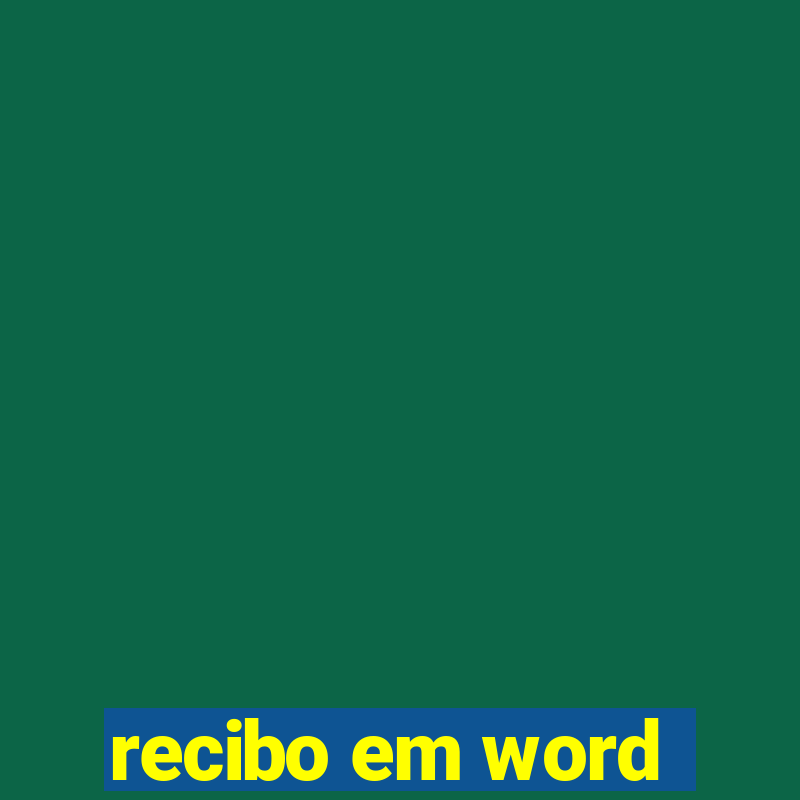 recibo em word