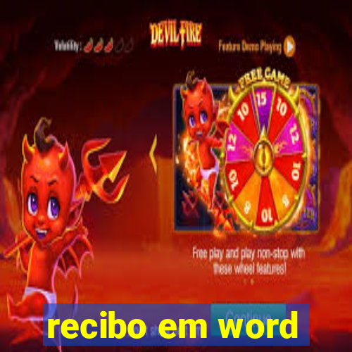 recibo em word