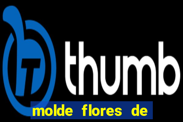 molde flores de papel para imprimir