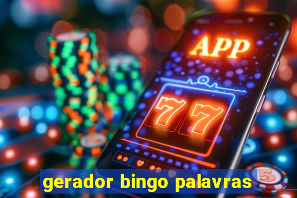 gerador bingo palavras