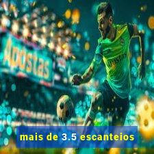 mais de 3.5 escanteios