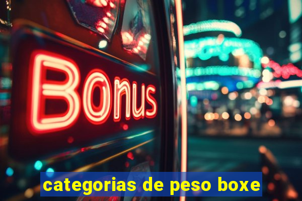 categorias de peso boxe