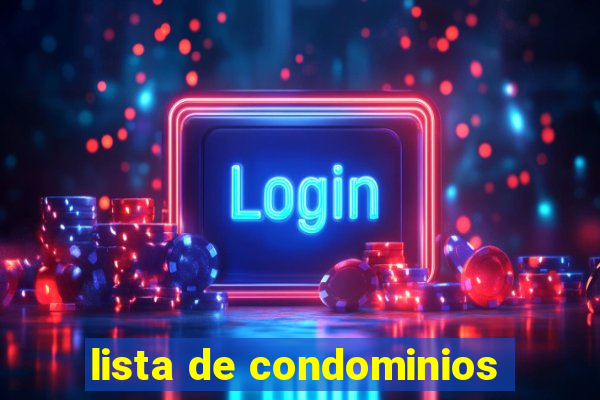 lista de condominios