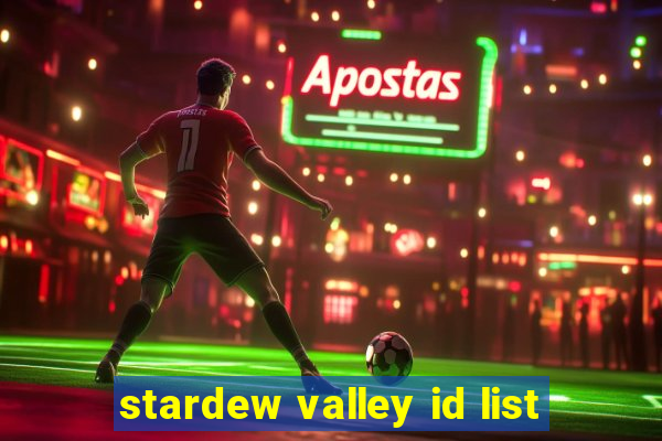 stardew valley id list