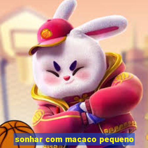 sonhar com macaco pequeno