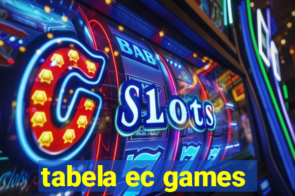 tabela ec games