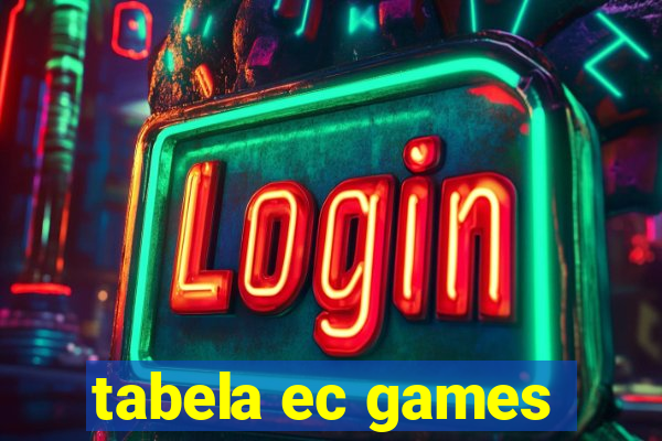 tabela ec games