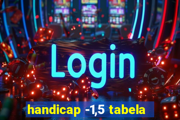 handicap -1,5 tabela