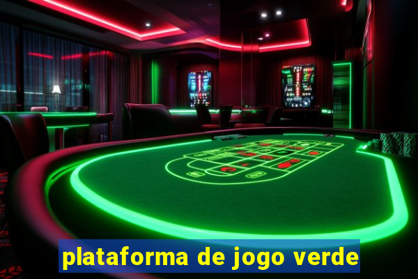 plataforma de jogo verde