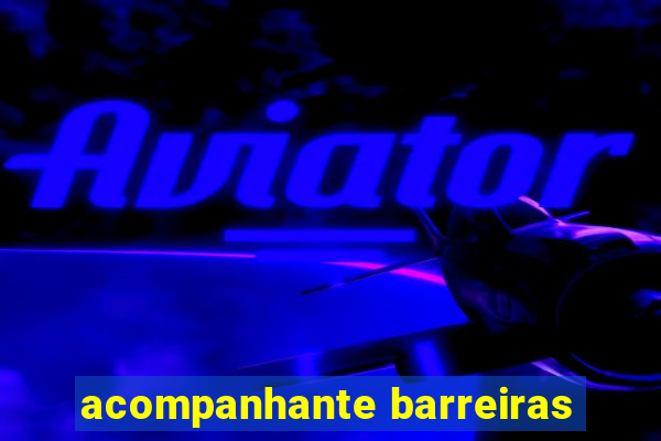 acompanhante barreiras