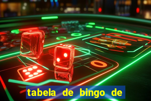 tabela de bingo de 1 a 100