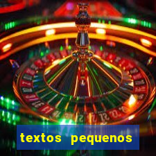 textos pequenos para alfabetizar