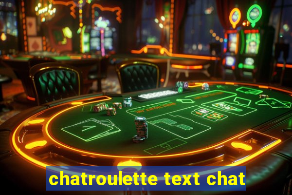 chatroulette text chat