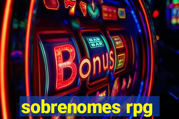 sobrenomes rpg