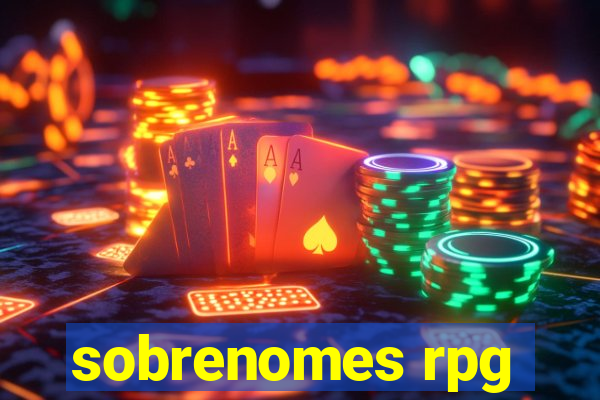 sobrenomes rpg