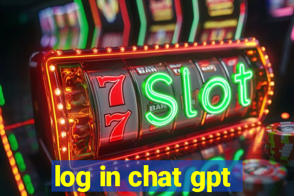 log in chat gpt