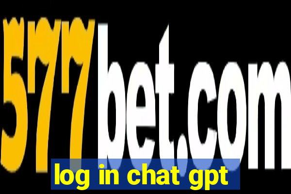 log in chat gpt