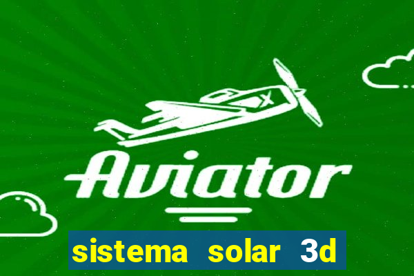 sistema solar 3d em movimento