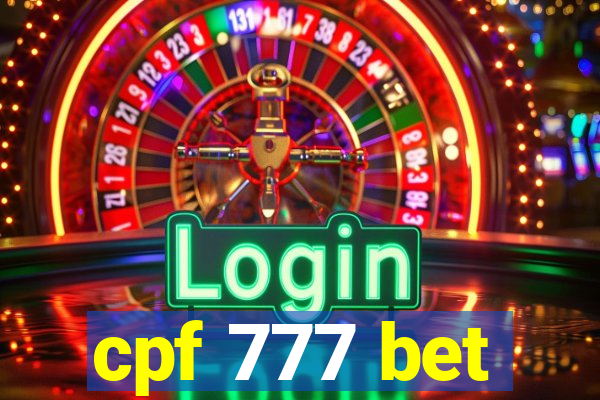 cpf 777 bet