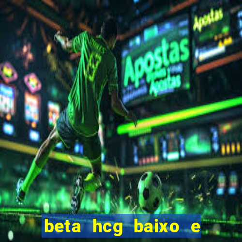 beta hcg baixo e gravidez evoluiu