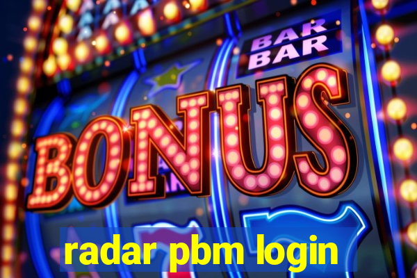 radar pbm login