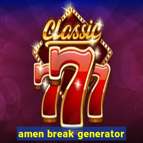 amen break generator