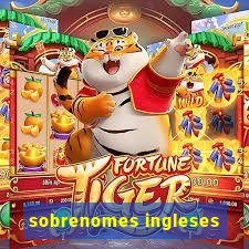 sobrenomes ingleses