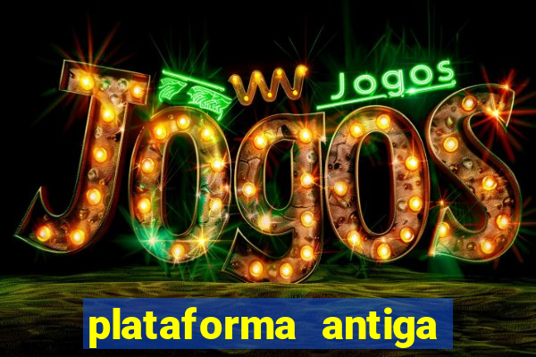 plataforma antiga de jogos