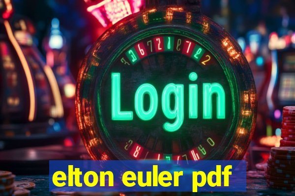 elton euler pdf