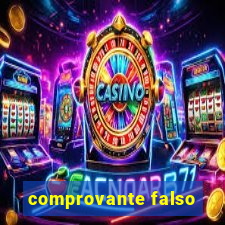 comprovante falso